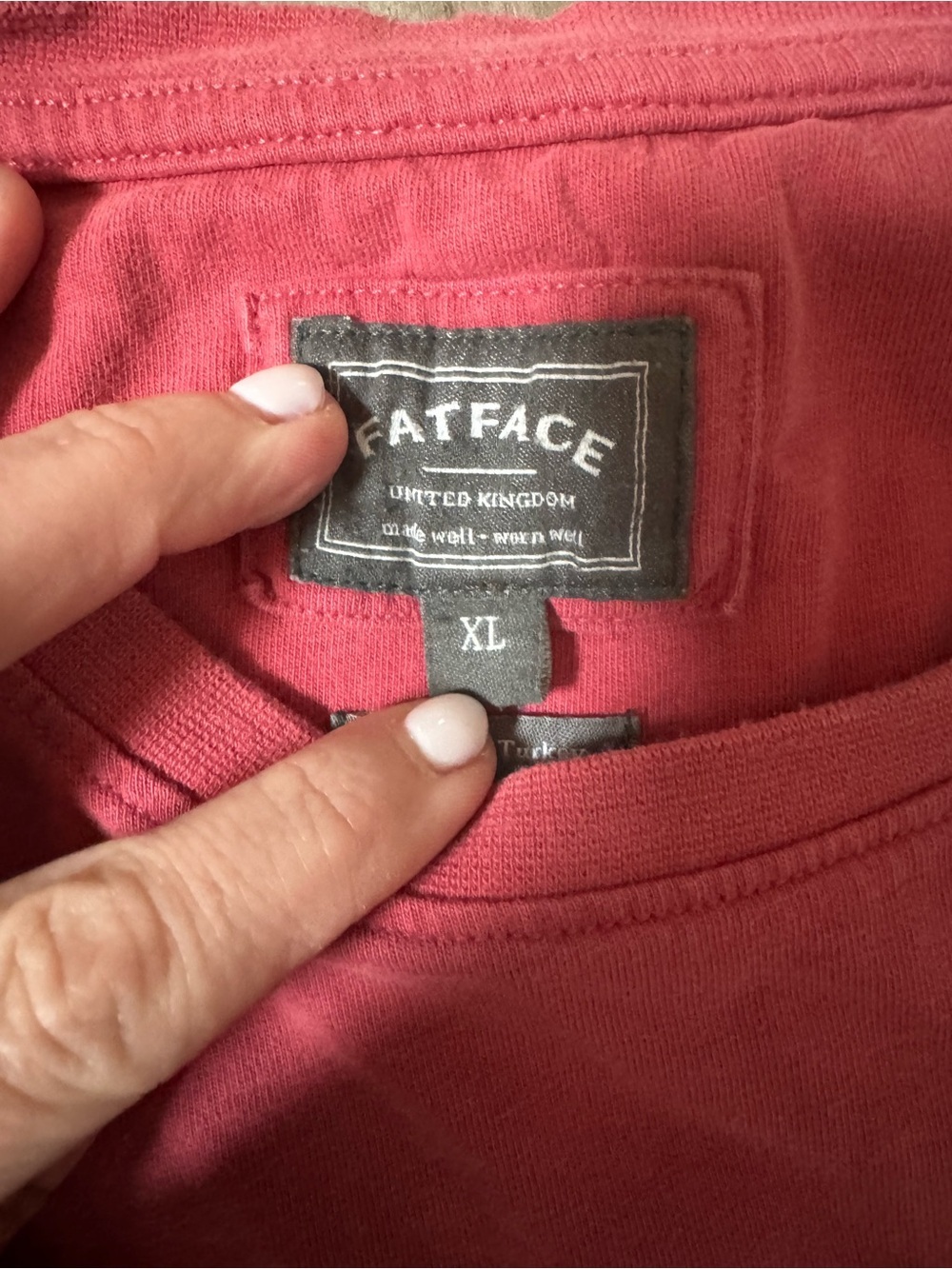 Fat Face Men's Brick Red Short Sleeve Crew Tee-Great Britain 🇬🇧 - Picture 3 of 9
